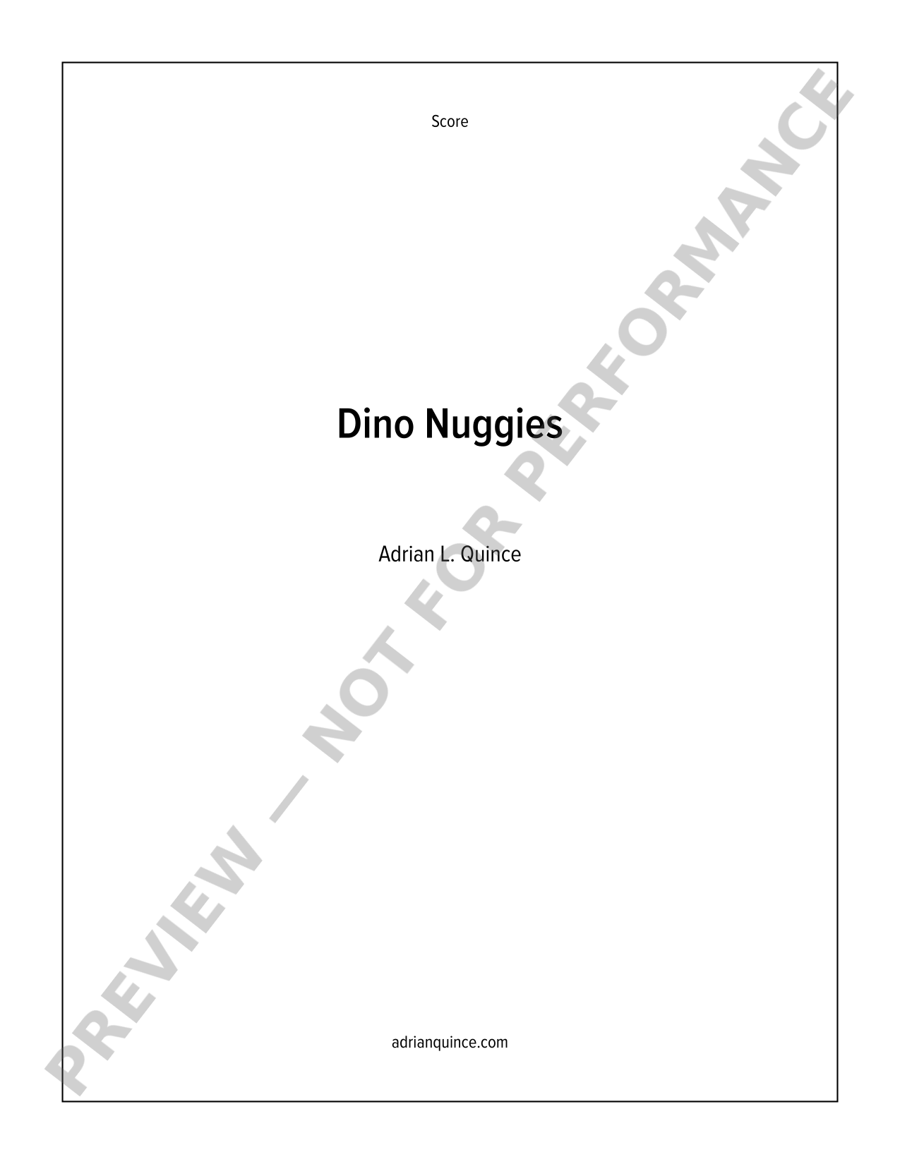 Dino Nuggies preview score — click to read