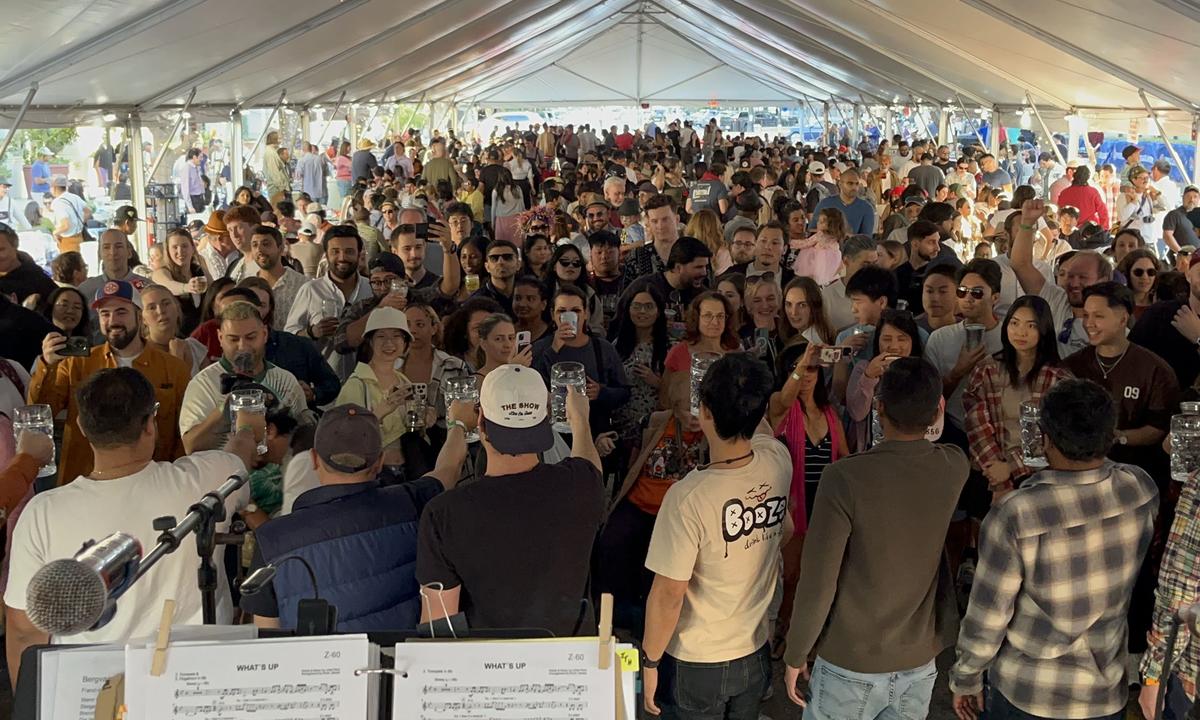 Stein holding contest at Mountain View Oktoberfest